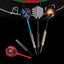 Darts Metal Tip, 18 Pieces Professional Steel Darts, Steel Darts Set with Shaft and Flights, for Beginners and Hobbyists 18g