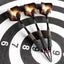 ZF07 26g Brass Steel Tip Darts Set of 3 with Sharpener, 3 Aluminum + 3 PC Shafts, 6 PTE Flights