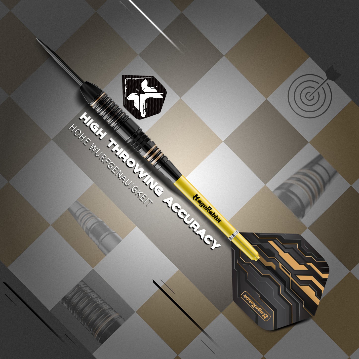 ZF06A MageRabbit 21g Brass steel tip darts set