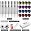 12 Pack Steel Tip Darts, Professional Metal Dart Set with 12 Premium Aluminum Shafts and 4 Style PET Flights and Sharpener,24Grams