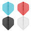 CF04 Molded Dart Flights Black/White/Blue/Red