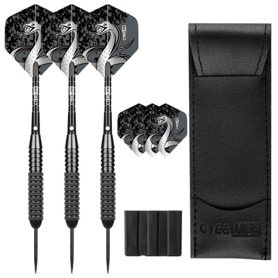 ZB02-23g Steel Darts with case&Alu Shafts,Professional bar darts steel tip set （Dart Barrels 20g）