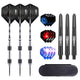 ZQ01 Stainless Steel Tip Darts Set 22g with carry case,Aluminum shafts,PC shafts and Extra Flights