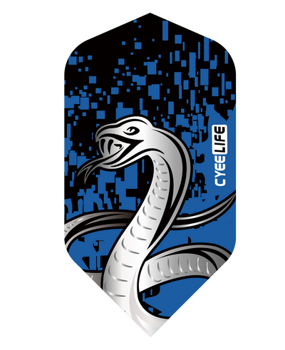 PET Dart Flights Slim 15pcs,Snake Designs 120 microns thickness