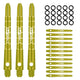 ZS01B Pro Dart Shafts Aluminum 15pcs(5 Sets)+20pcs Rubber O Rings 40/48mm(Medium/Long) 5 Colour