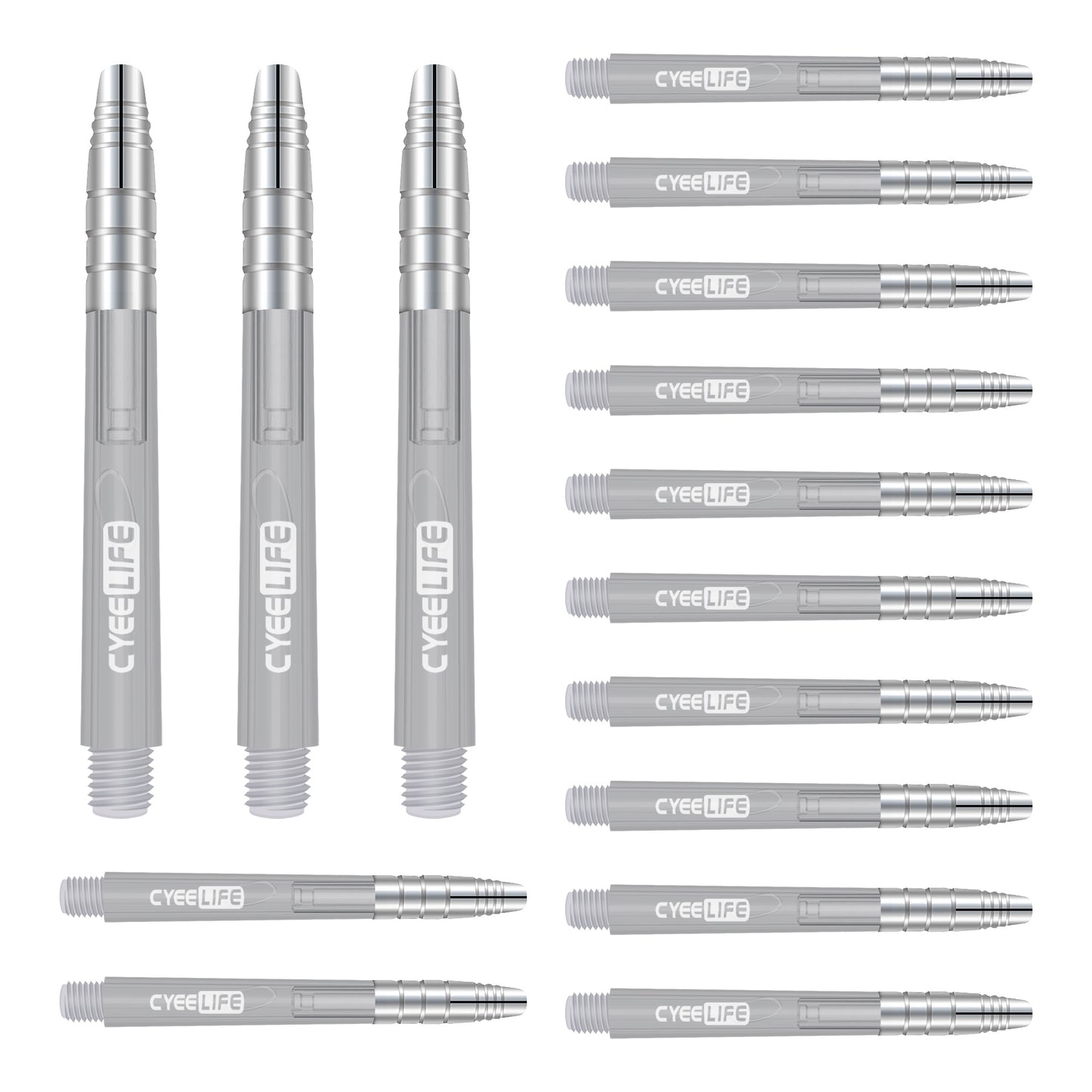 ZS05A Aluminum+Plastic(2 parts) Dart Shafts 35/48mm(Short/Long) 6 colour 15pcs of 1 SET