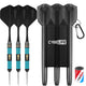 24g Brass Steel Tip Darts With Carry Case and sharpener,7 colors
