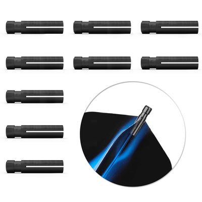 ZL09B Aluminum Dart Flight Protectors 9pcs black/silver/gold