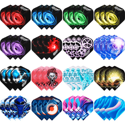 PET Dart Flights 48pcs Standard,120 microns thickness
