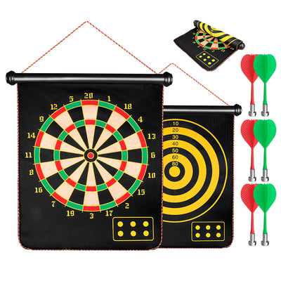 ZM01A Double sided printing Strong Magnetism For Kids Magnetic Dart Board Set with 6pcs Darts