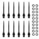Embouts de fléchettes en acier CL03A, 12 pièces + 20 joints toriques en caoutchouc, accessoires de Conversion