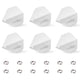 Vols de fléchettes moulés en plastique CF04, 6 pièces + 12 joints toriques en métal, noir/blanc/bleu/rouge