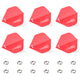 Vols de fléchettes moulés en plastique CF04, 6 pièces + 12 joints toriques en métal, noir/blanc/bleu/rouge