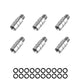 ZL12A Messing Dartgewicht 2g 6Stk.+20 Gummi O Ringe,Schwarz/Silber/Gold