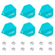 Vols de fléchettes moulés en plastique CF04, 6 pièces + 12 joints toriques en métal, noir/blanc/bleu/rouge