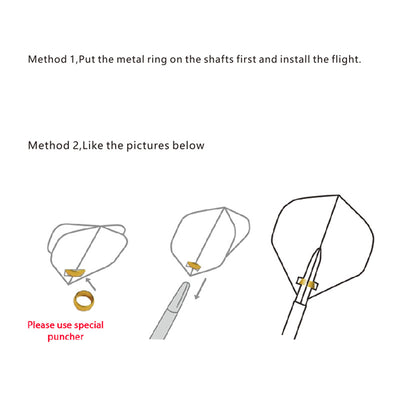 ZL11A Spring Metal O Rings for Dart Plastic Stems 100/300pcs