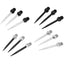12 Steel Dart Tips+15 Flights+100 Rubber O Rings+Tool+Sharpener,Darts Accessories Kit