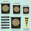 ZM01A Double sided printing Strong Magnetism For Kids Magnetic Dart Board Set with 6pcs Darts