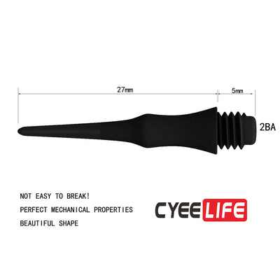 CL08 27mm long 2BA Plastic Dart Tips 100pcs of 1 pack