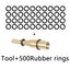 Dart-Zubehör Dart|Tool+Ringe|für 2BA Aluminiumschaft Rutschfeste Gummi-O-Ringe Unterlegscheiben